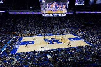 UK Basketball game in Rupp Arena.